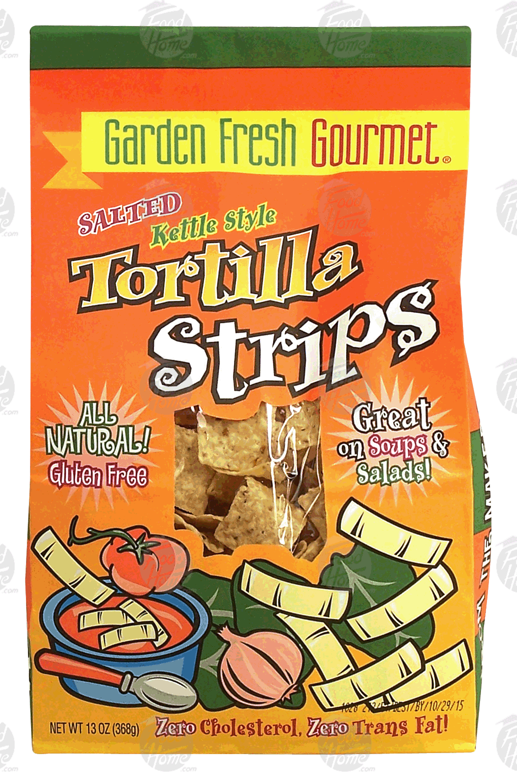 Garden Fresh Gourmet tortilla strips, kettle style, salted Full-Size Picture